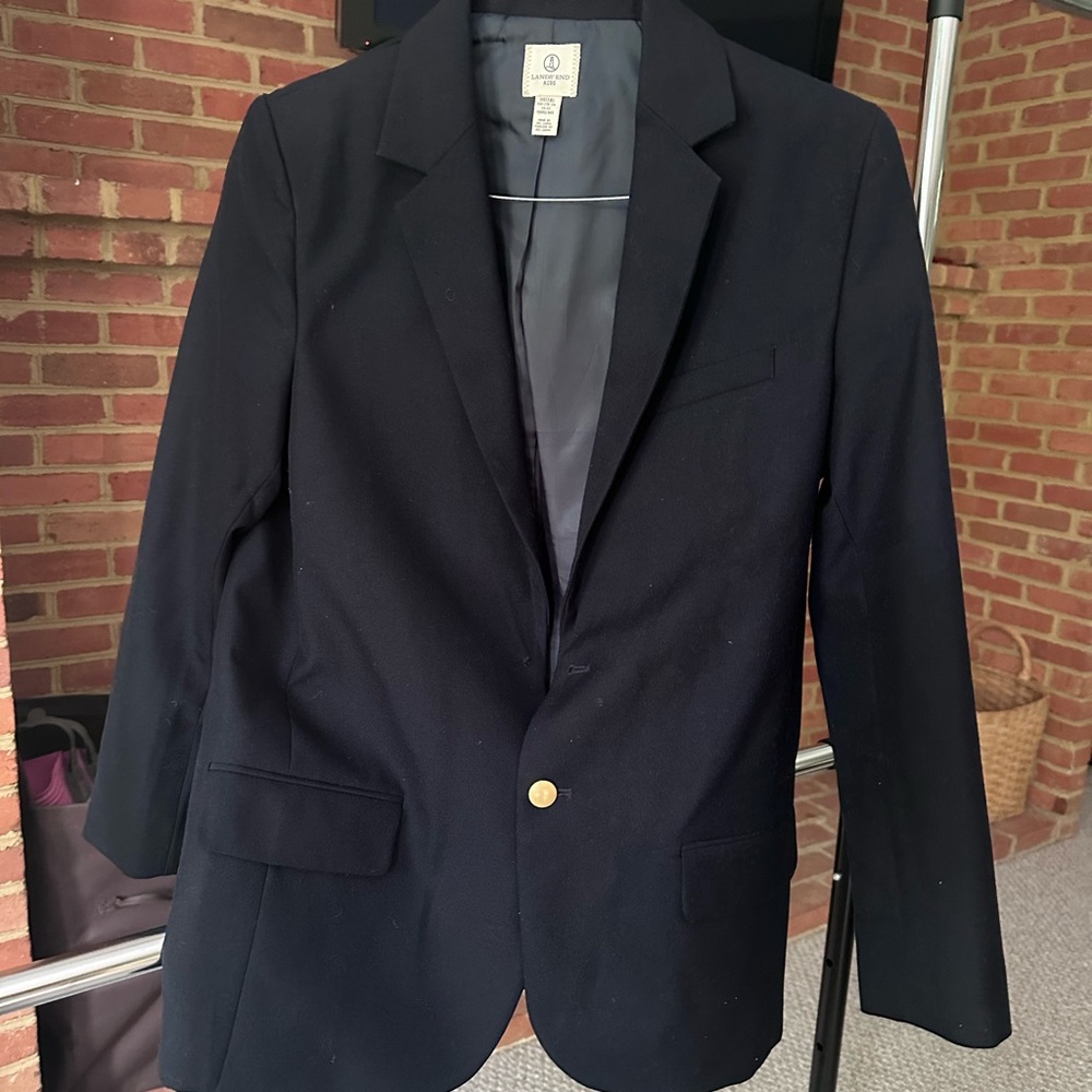 Lands’ End Boys Navy Blazer